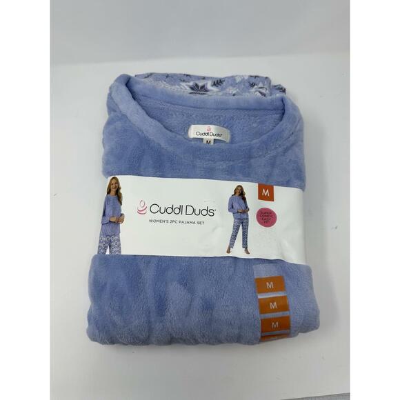 Cuddl Duds Other - Cuddl Duds Women's Blue Winter PJ Set M